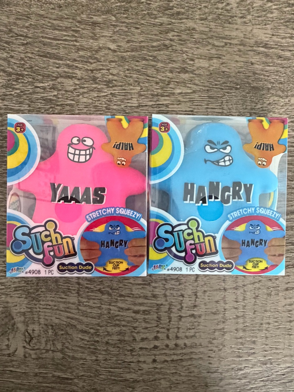 Jaru Such Fun Stretchy Squeezey Suction Dude  Hangry Yaaas Set Bundle Squishy 2